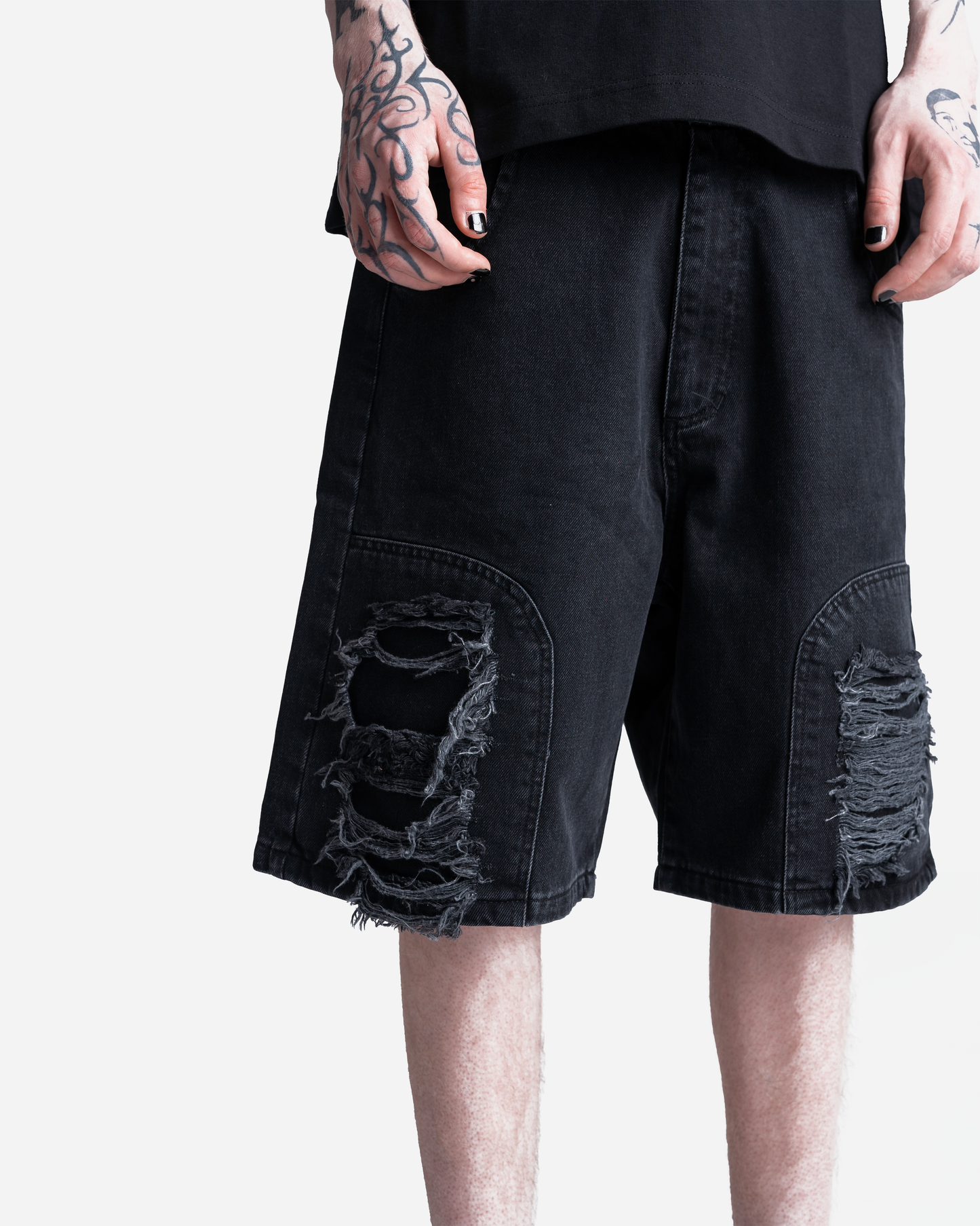 Max Denim Shorts Black