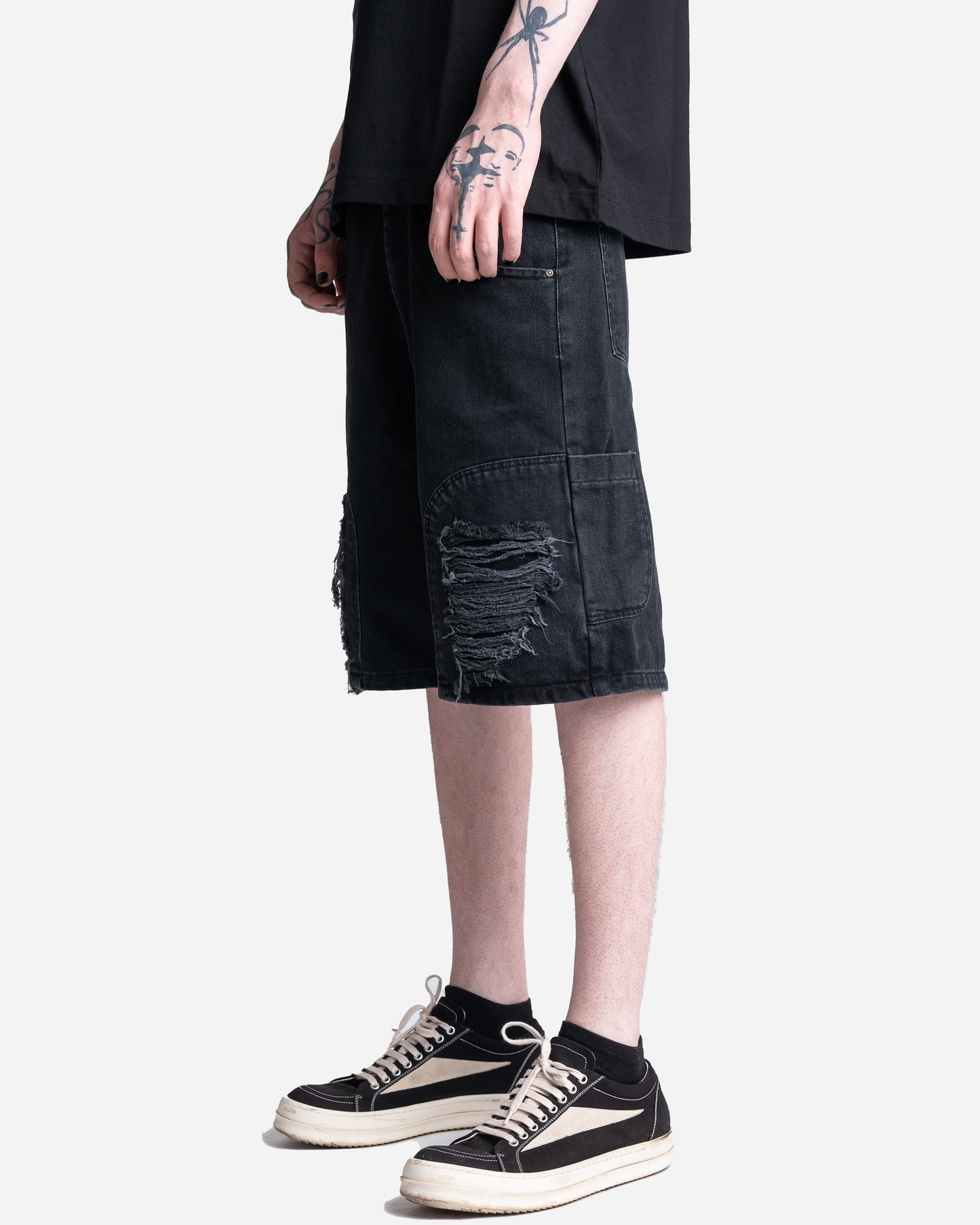 Max Denim Shorts Black